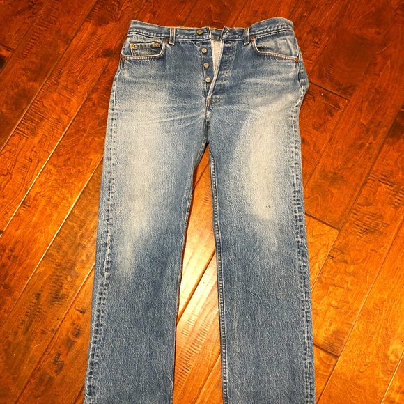 Levi's Other - LEVI'S 501 BUTTON FLY  MIDWASH JEANS WAIST IS 35 LENGTH IS 36